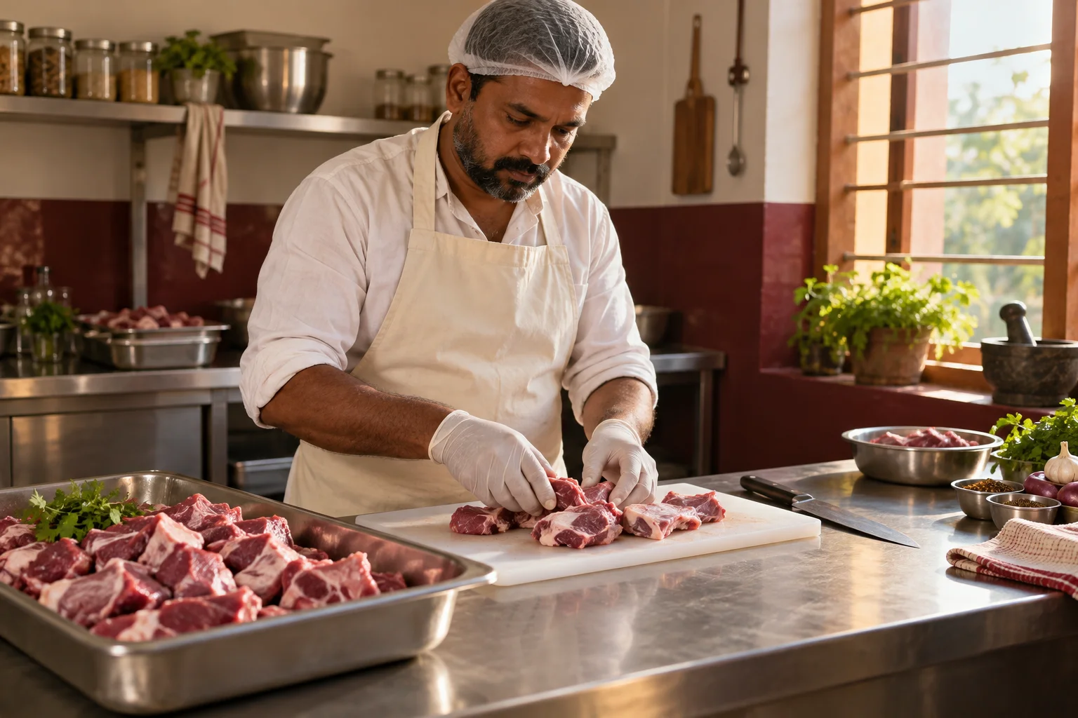 Illustrative meat story scene, not actual MVF suppliers or customers